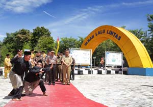  Kapolda Riau Resmikan Taman Lalu Lintas 